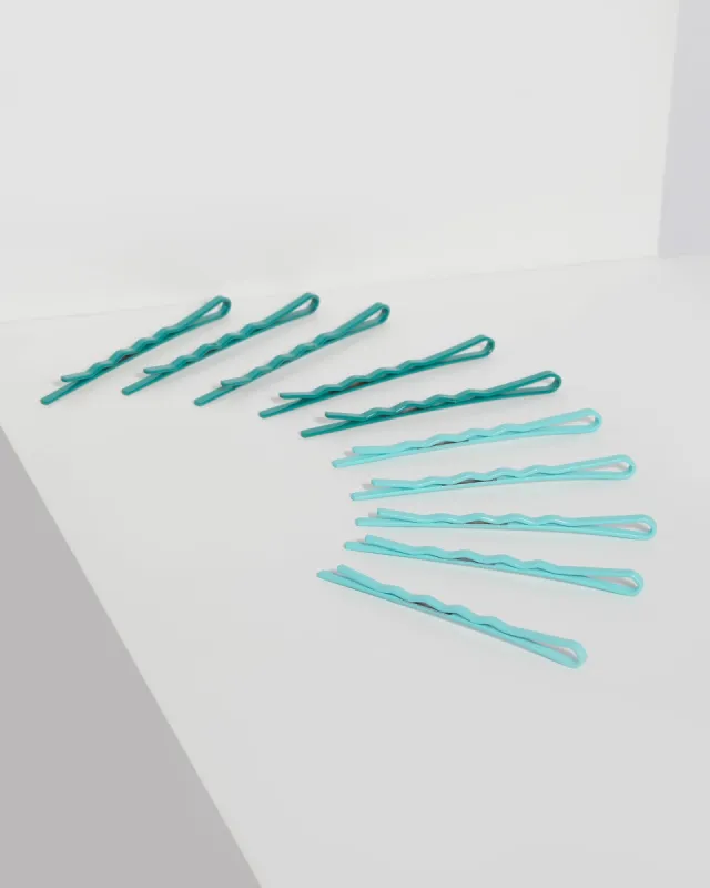 Teal and Mint Bobby Pin Pack sold by Collete Hayman