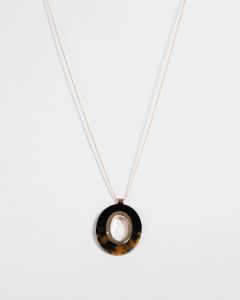 Gold Acrylic Snake Chain Necklace sold by Collete Hayman
