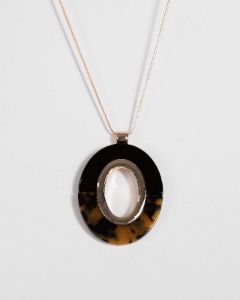 Gold Acrylic Snake Chain Necklace sold by Collete Hayman