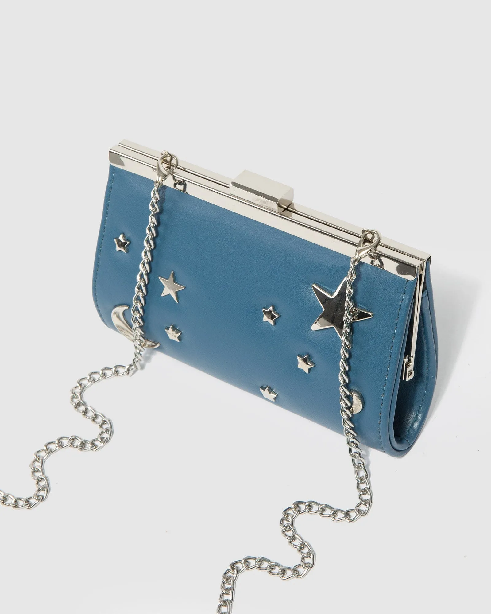 Blue Junior Chain Handle Clutch Bag sold by Collete Hayman product image thumbnail 5