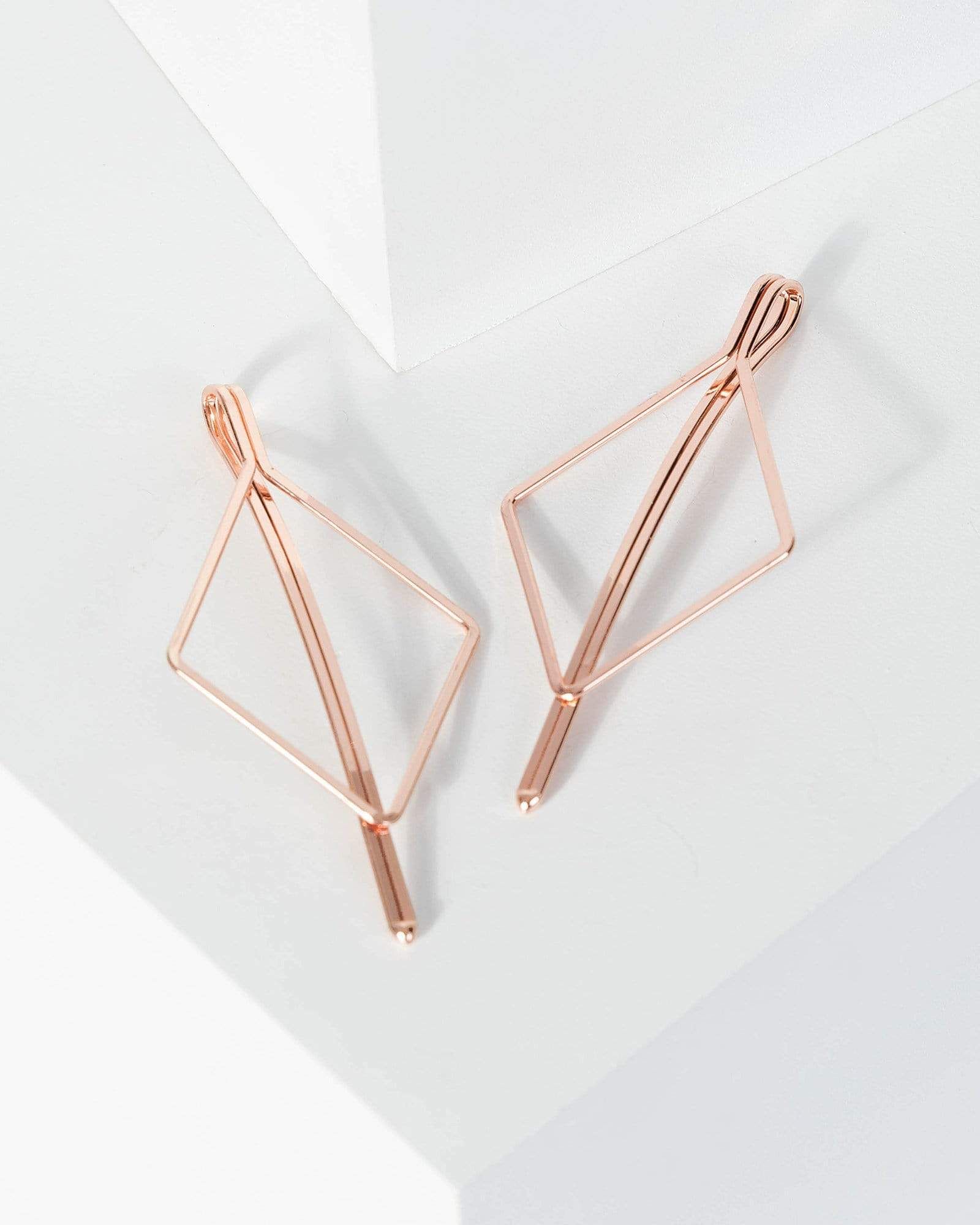 Rose Gold Rhombus Hair Clips sold by Collete Hayman