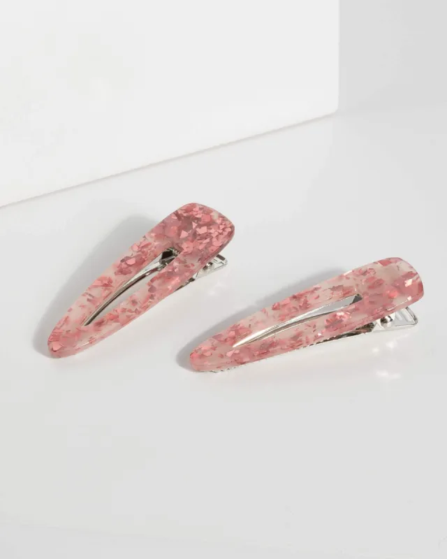Pink Fleck Hair Slide Pack sold by Collete Hayman