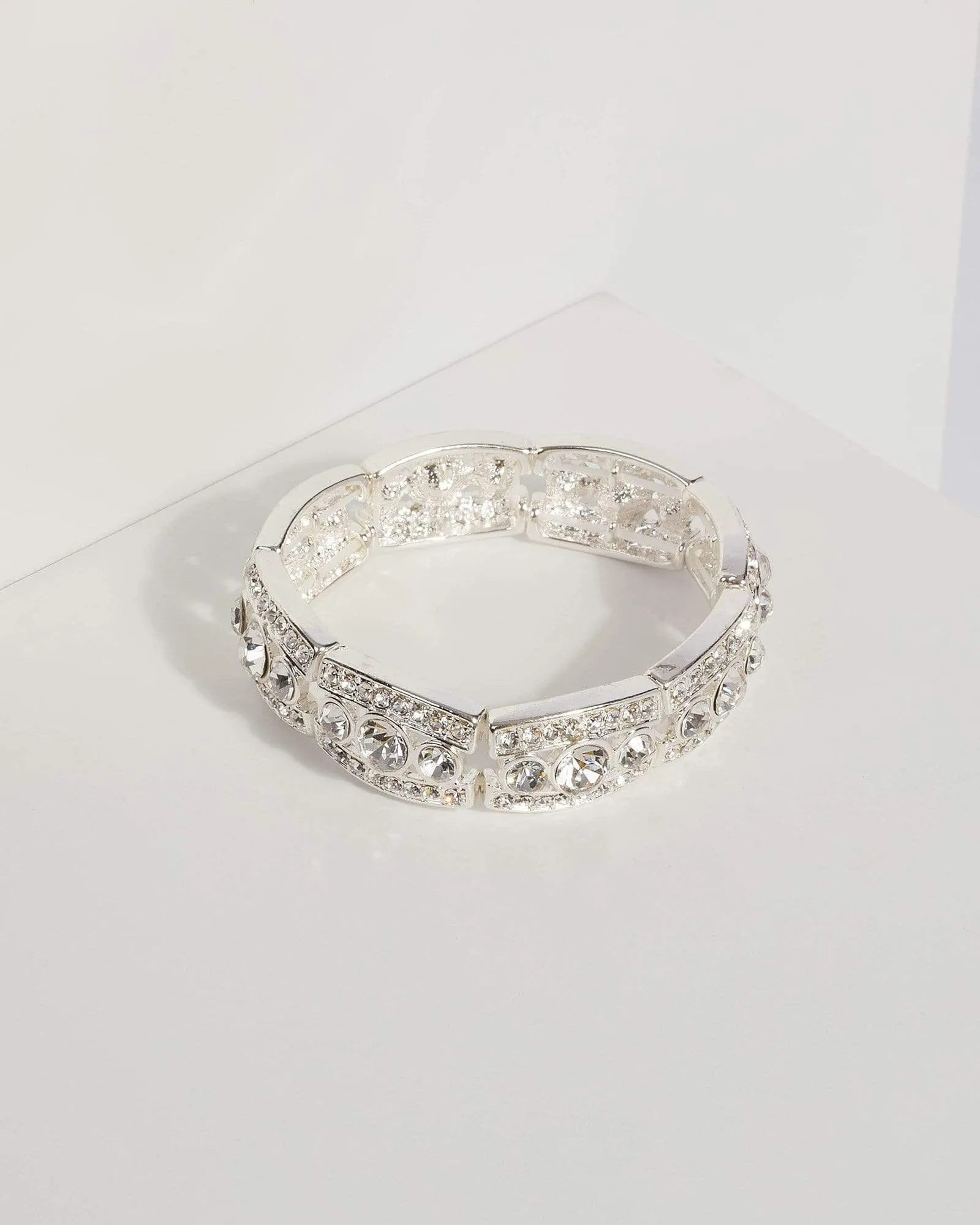 Silver Diamante Pattern Bracelet sold by Collete Hayman