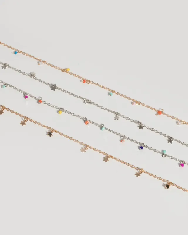 Mixed Metal Mini Star Necklace sold by Collete Hayman