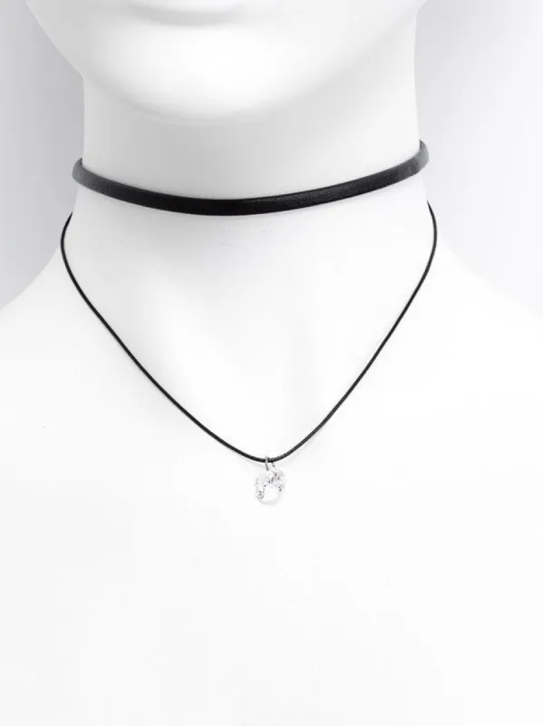 Thin  Choker & Stone Choker Necklace sold by Collete Hayman