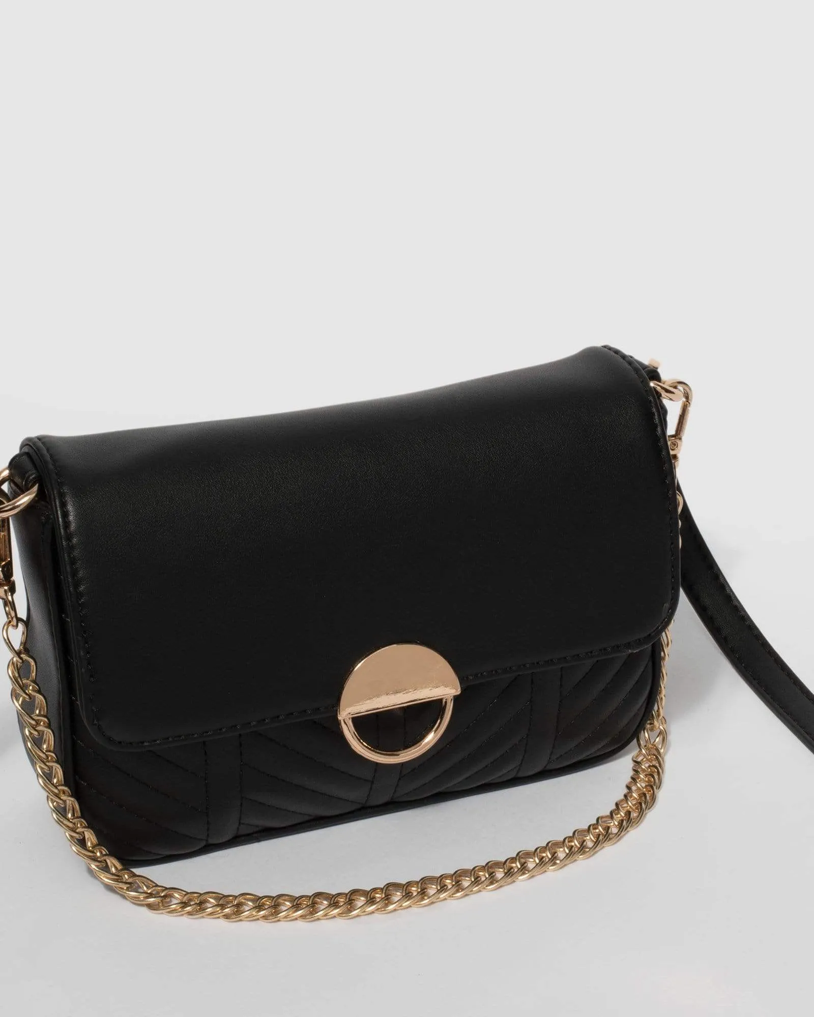 Black Zoe Quilt Crossbody Bag sold by Collete Hayman product image thumbnail 2