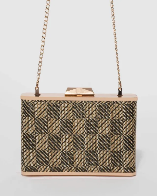 Weave Hardcase Clutch Bag sold by Collete Hayman