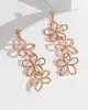 Rose Gold Flower Drop Earrings sold by Collete Hayman