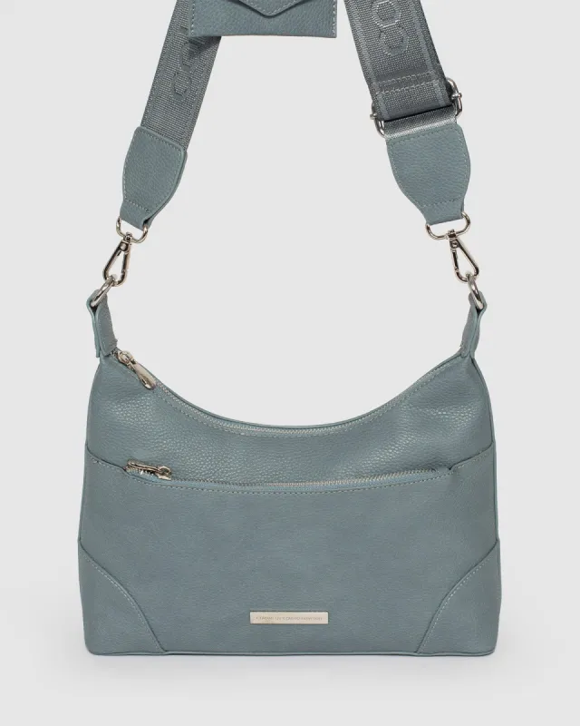 Blue Jess Webbing Crossbody Bag sold by Collete Hayman