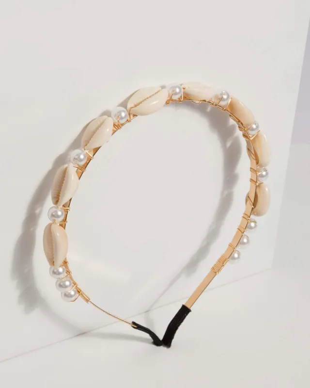 Pearl and Shell Headband sold by Collete Hayman