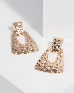 Gold Metal Doorknocker Earrings sold by Collete Hayman