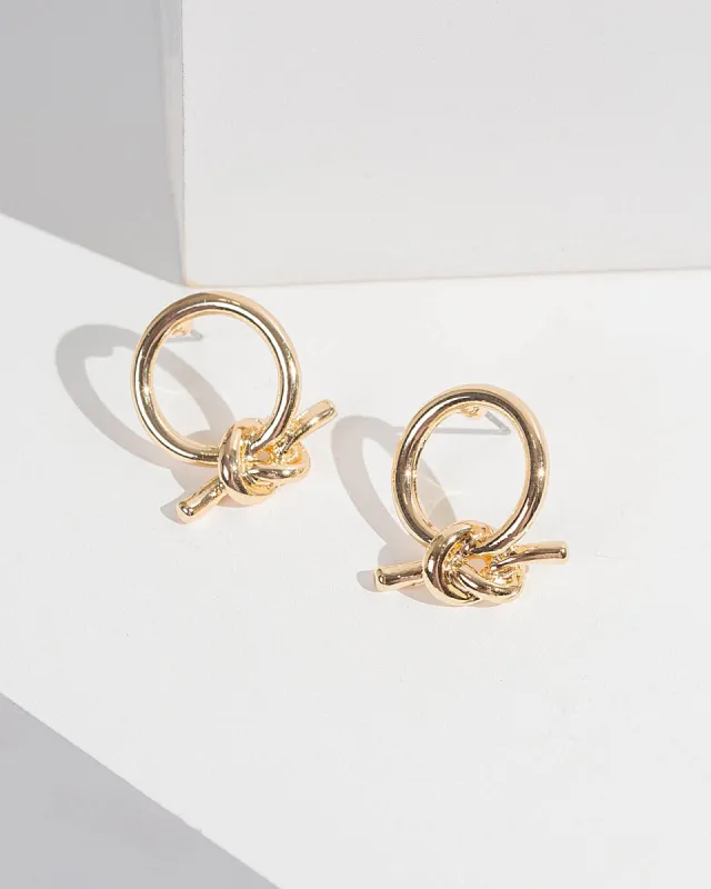 Fine Knot Stud Earrings sold by Collete Hayman
