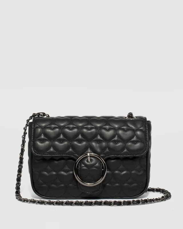 Maeve Black Buckle Crossbody Bag sold by Collete Hayman