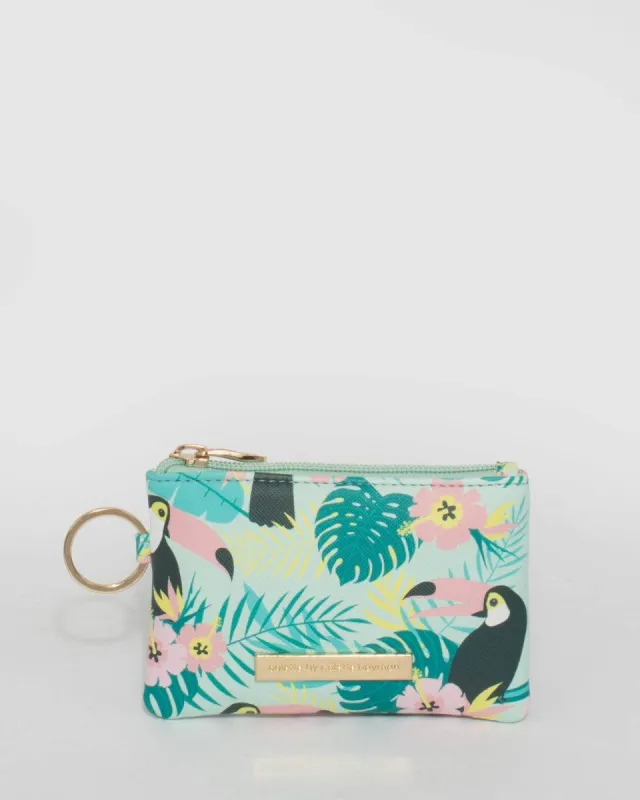 Toucan Print Keyring Purse sold by Collete Hayman