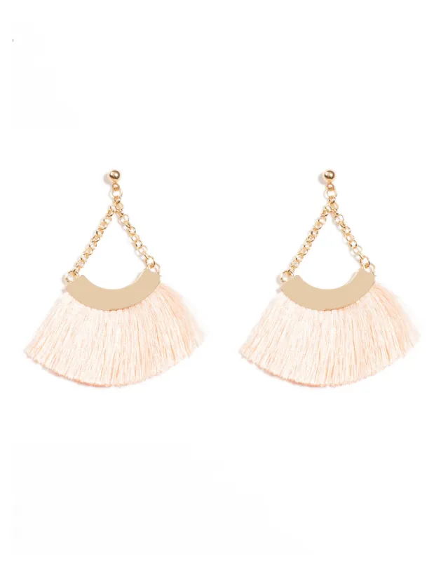 Chain Drop Tassel Earrings sold by Collete Hayman