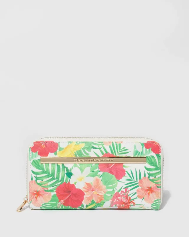 Print Nina Embossed Plate Zip Around Wallet sold by Collete Hayman