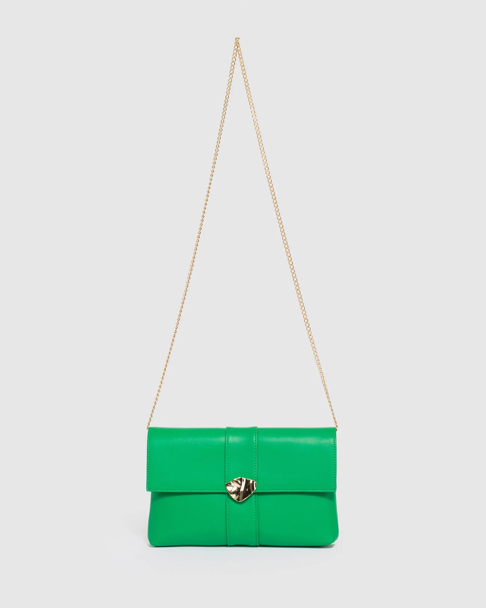 Green Polly Flap Clutch Bag sold by Collete Hayman product image thumbnail 4