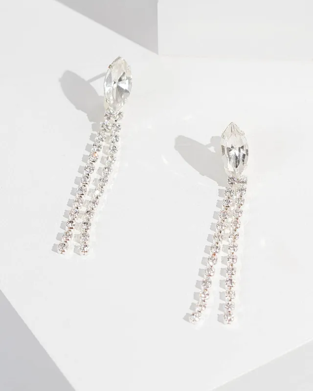 Crystal Ellipse Tassel Earrings sold by Collete Hayman