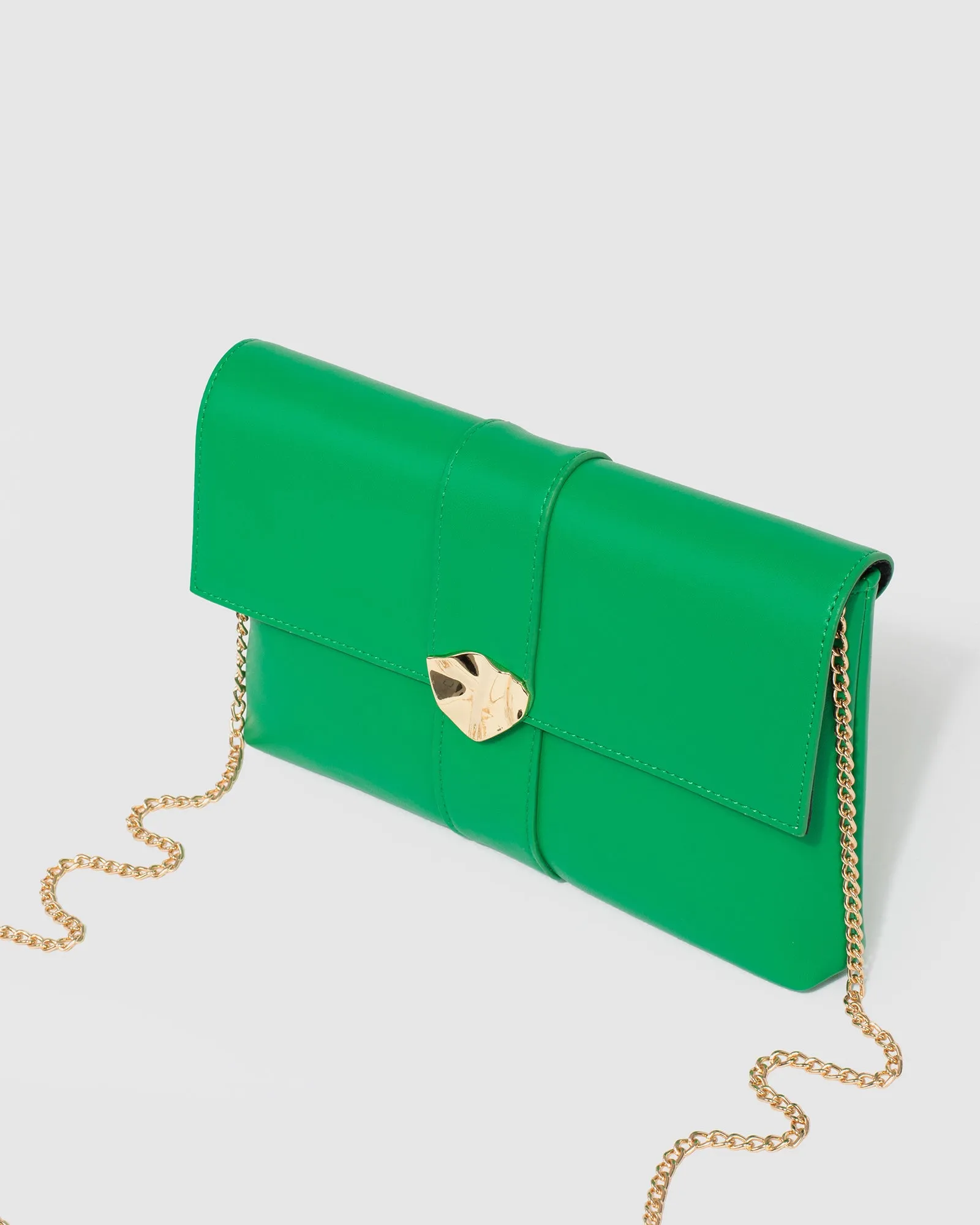 Green Polly Flap Clutch Bag sold by Collete Hayman product image thumbnail 5