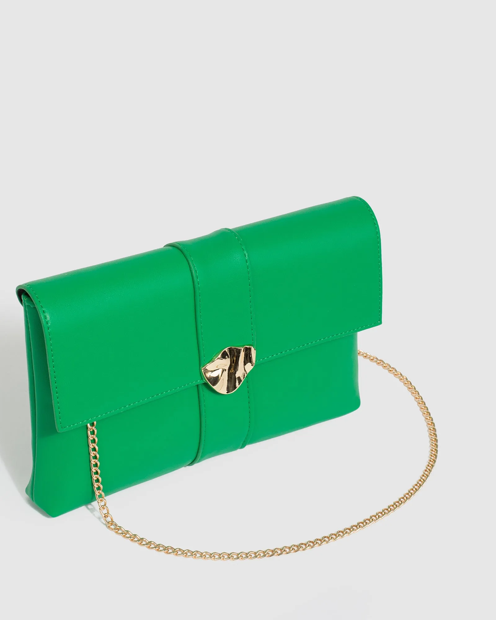 Green Polly Flap Clutch Bag sold by Collete Hayman product image thumbnail 3