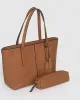 Tan Yesenia Tassel Tote Bag sold by Collete Hayman