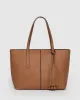 Tan Yesenia Tassel Tote Bag sold by Collete Hayman