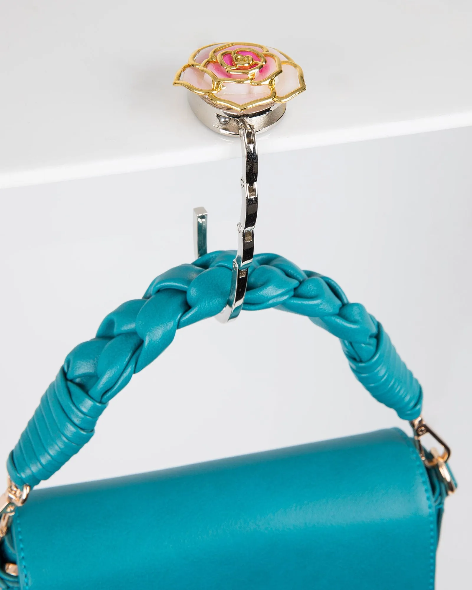 Pink Flower Handbag Hook Holder sold by Collete Hayman product image thumbnail 2