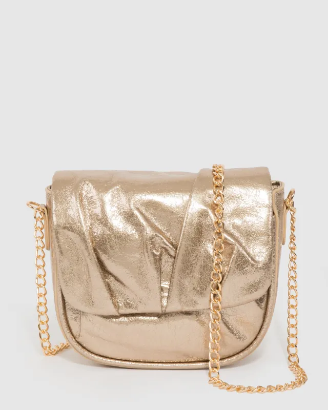 Gold Jessica Crossbody Bag sold by Collete Hayman