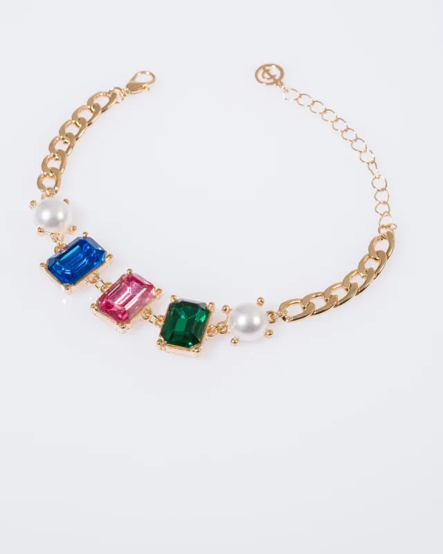 Multi Colour Crystal Bracelet sold by Collete Hayman