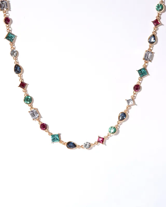 Multi Colour Crystal Necklace sold by Collete Hayman