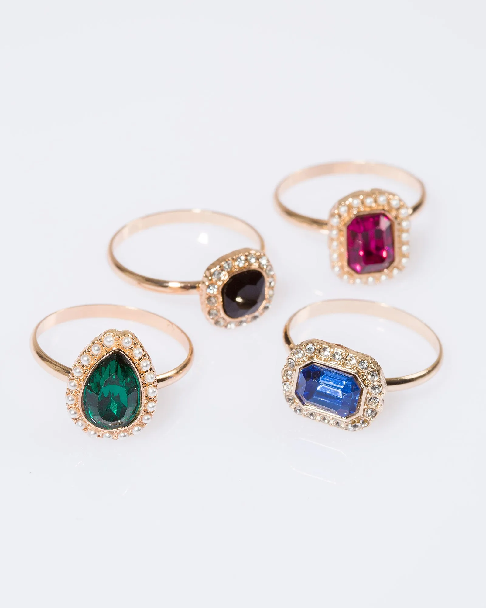 Multi Colour Crystal Ring Pack sold by Collete Hayman product image thumbnail 2