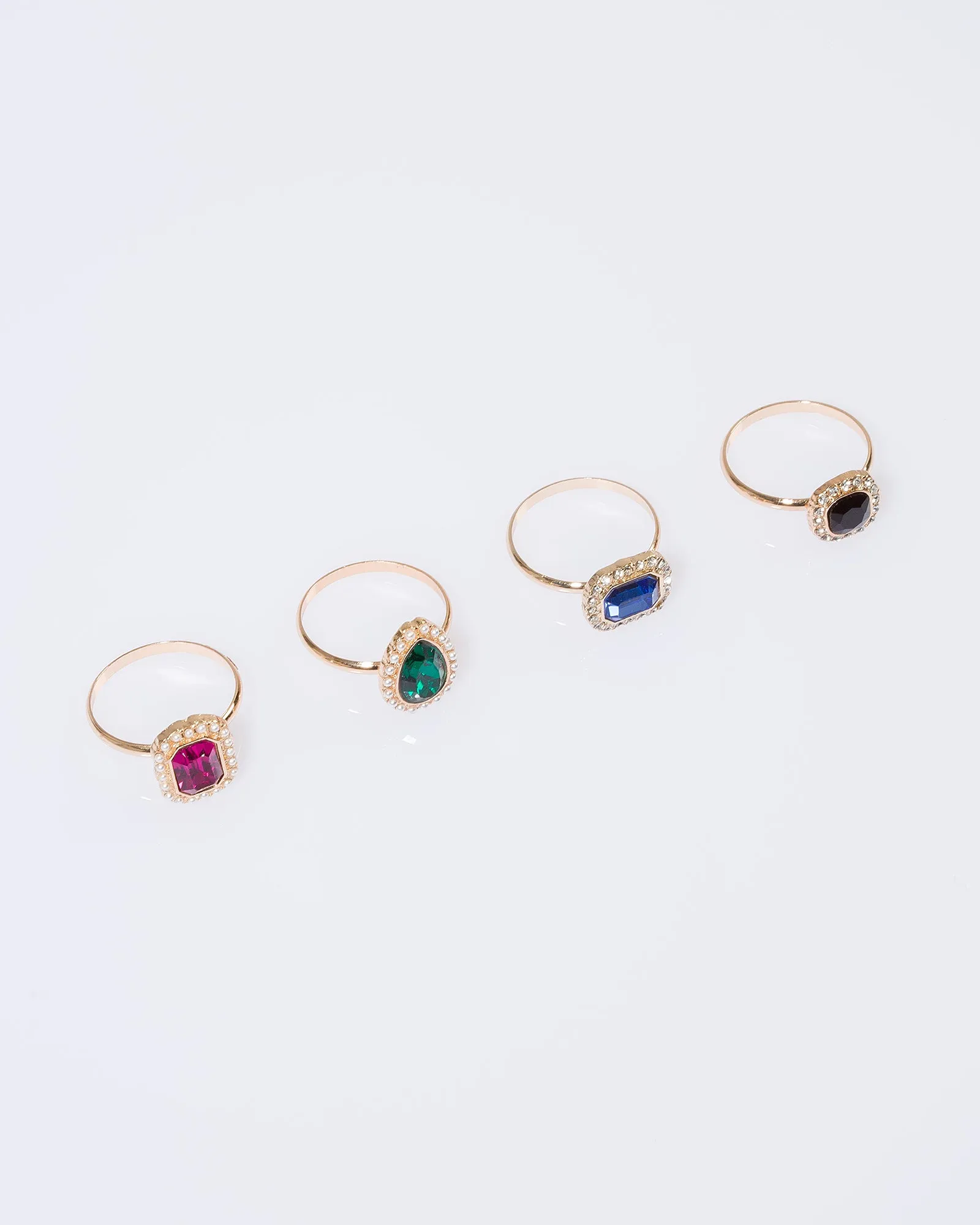 Multi Colour Crystal Ring Pack sold by Collete Hayman