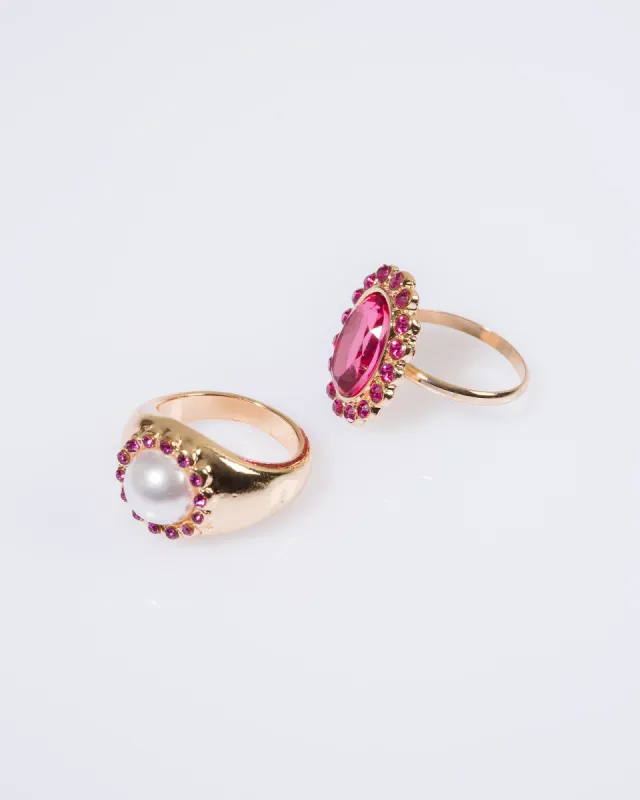 Pink Pearl Crystal Statement Ring Pack sold by Collete Hayman