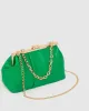Green Madison Frame Clutch Bag sold by Collete Hayman