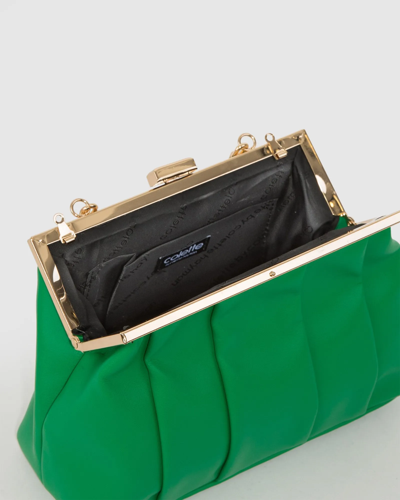 Green Madison Frame Clutch Bag sold by Collete Hayman product image thumbnail 5