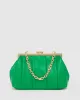 Green Madison Frame Clutch Bag sold by Collete Hayman