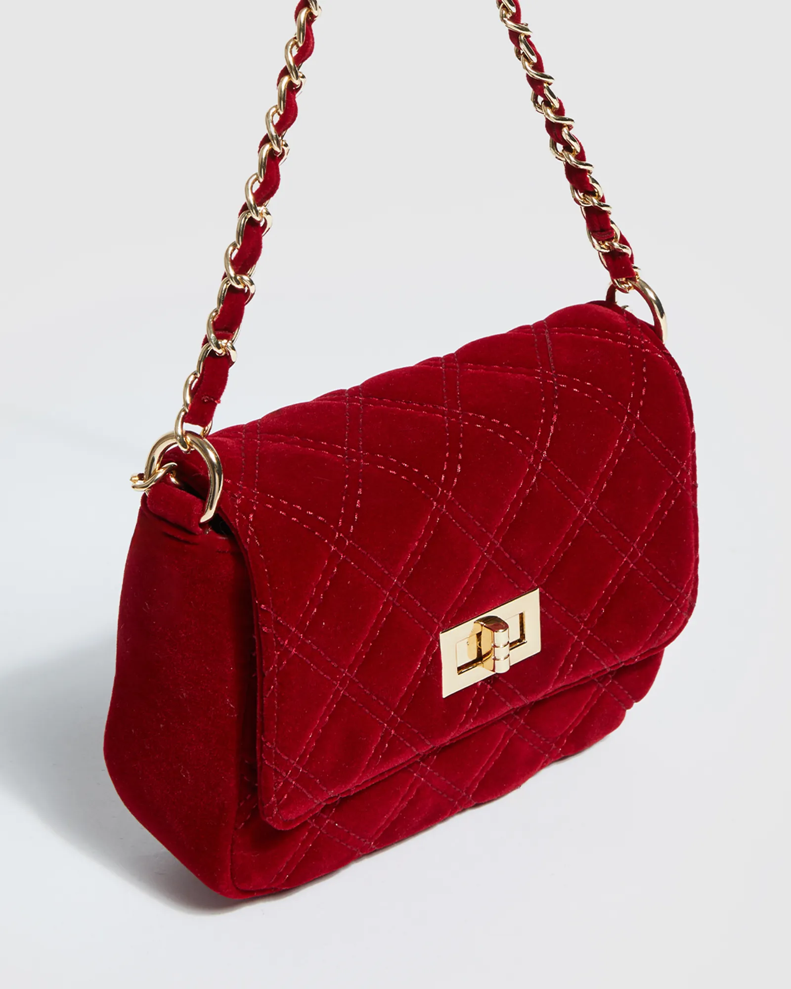 Red Maria Jose Lock Crossbody Bag sold by Collete Hayman product image thumbnail 5