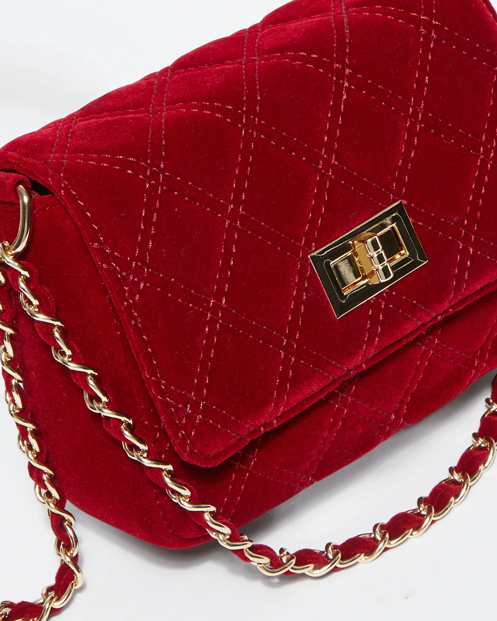 Red Maria Jose Lock Crossbody Bag sold by Collete Hayman product image thumbnail 4