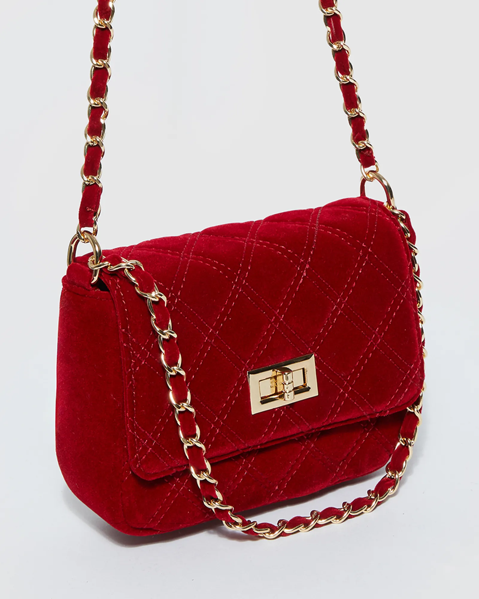 Red Maria Jose Lock Crossbody Bag sold by Collete Hayman product image thumbnail 3