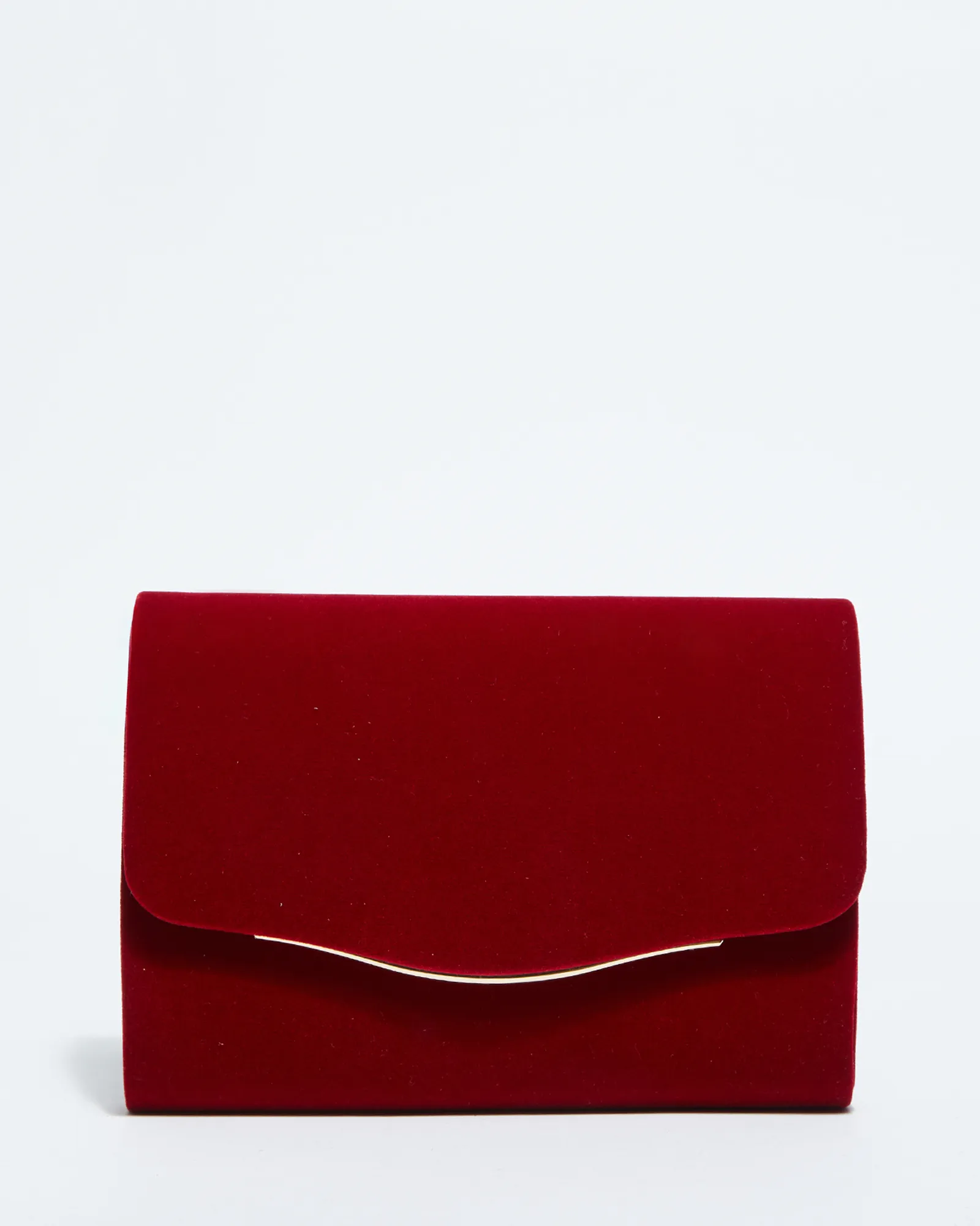 Red Adele Evening Clutch Bag sold by Collete Hayman