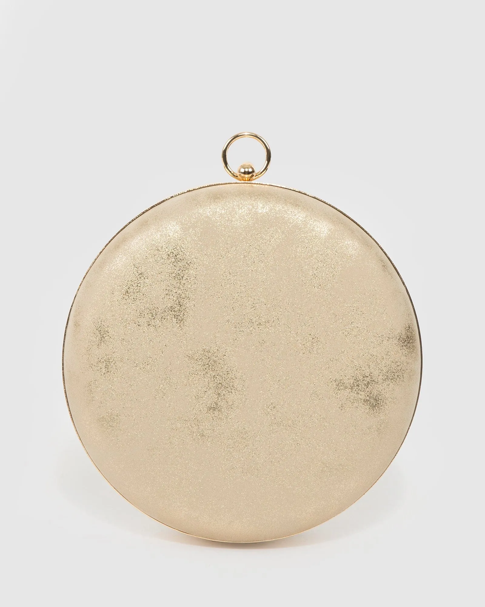 Gold Yuki Round Clutch Bag sold by Collete Hayman