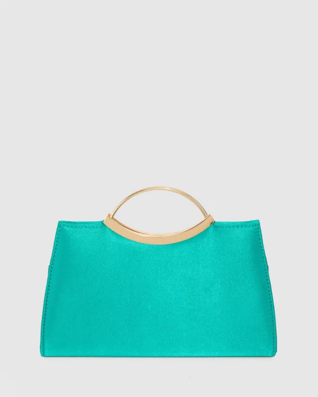 Green Jessie Handle Clutch Bag sold by Collete Hayman