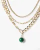 Green Globe Pendant Layered Necklace sold by Collete Hayman