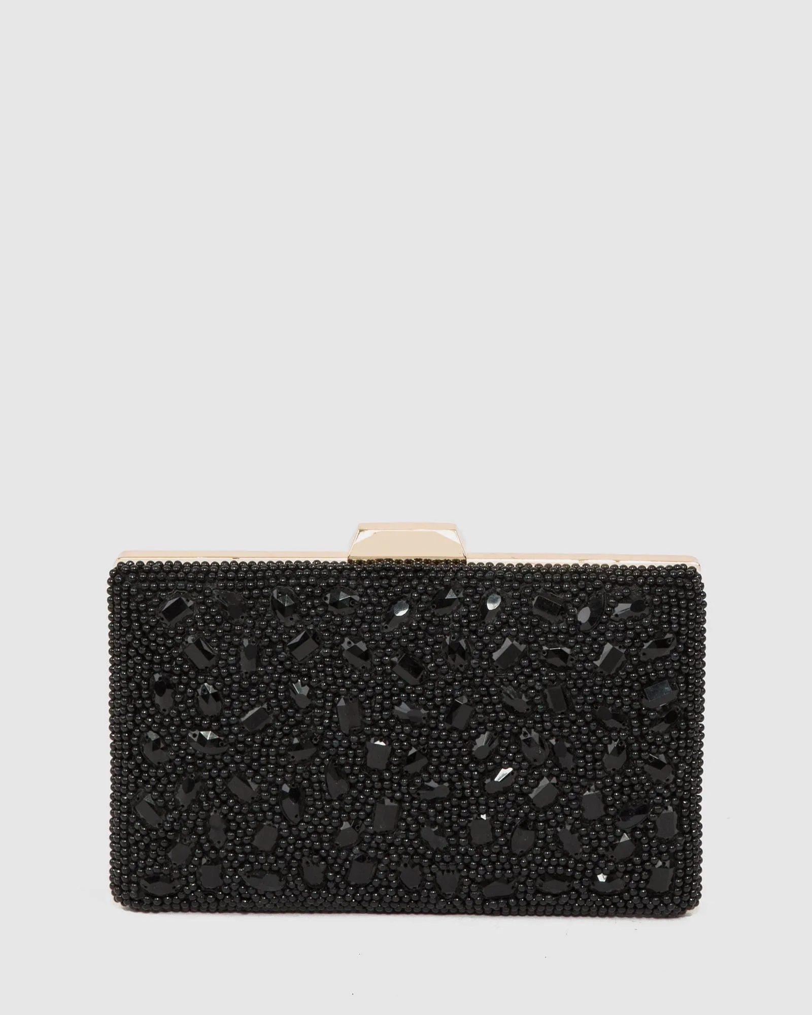 Black Lienke Beaded Clutch Bag sold by Collete Hayman