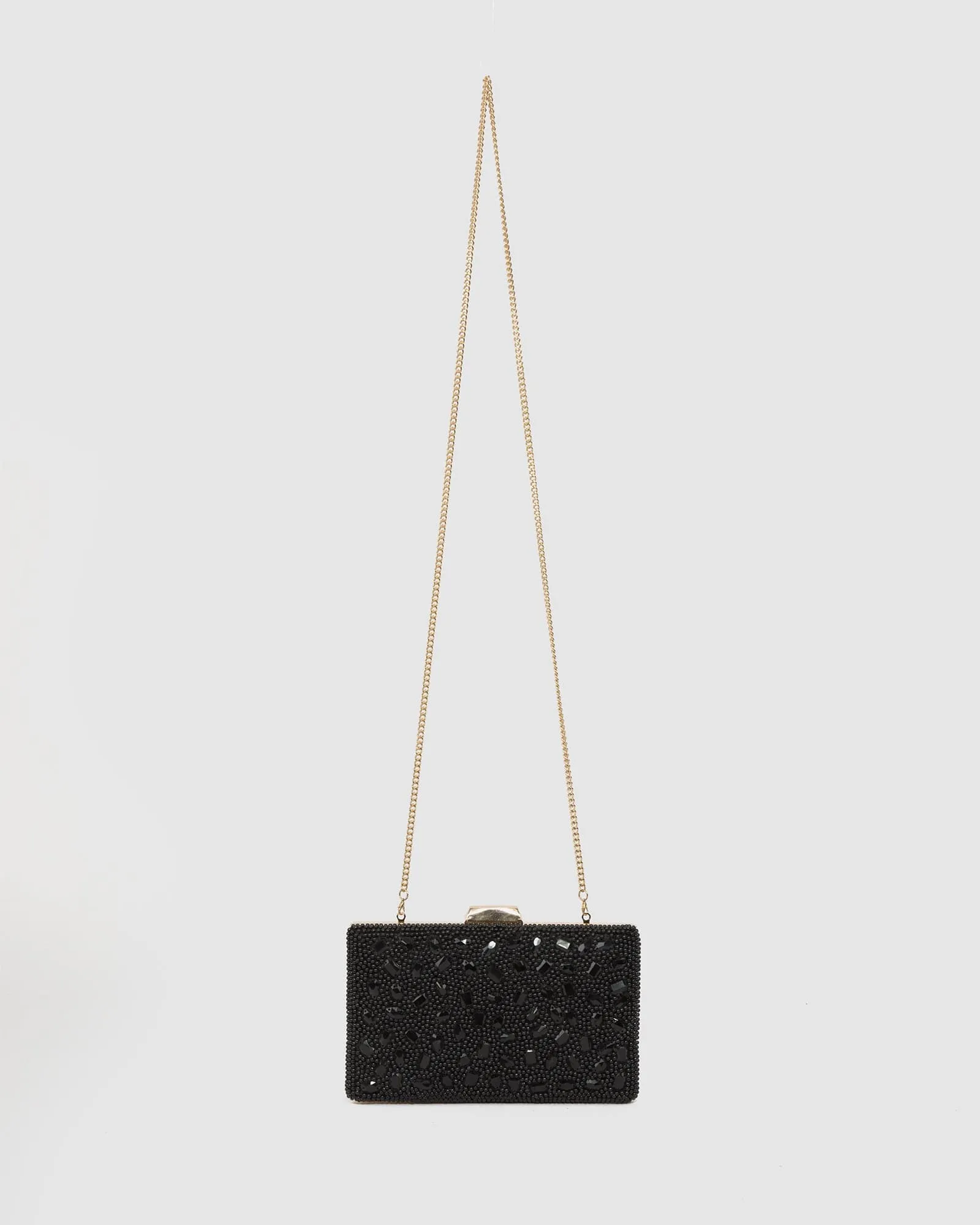 Black Lienke Beaded Clutch Bag sold by Collete Hayman product image thumbnail 3