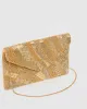 Gold Tanya Beaded Clutch Bag sold by Collete Hayman