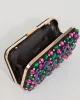 Multi Colour Zoe Beaded Clutch Bag sold by Collete Hayman