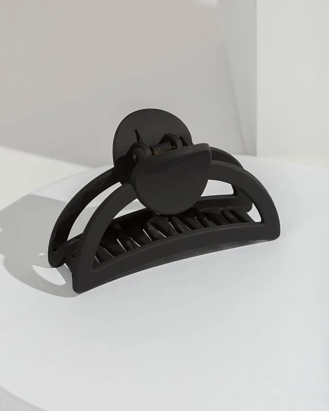 Black Matte Semi Circle Claw Clip sold by Collete Hayman