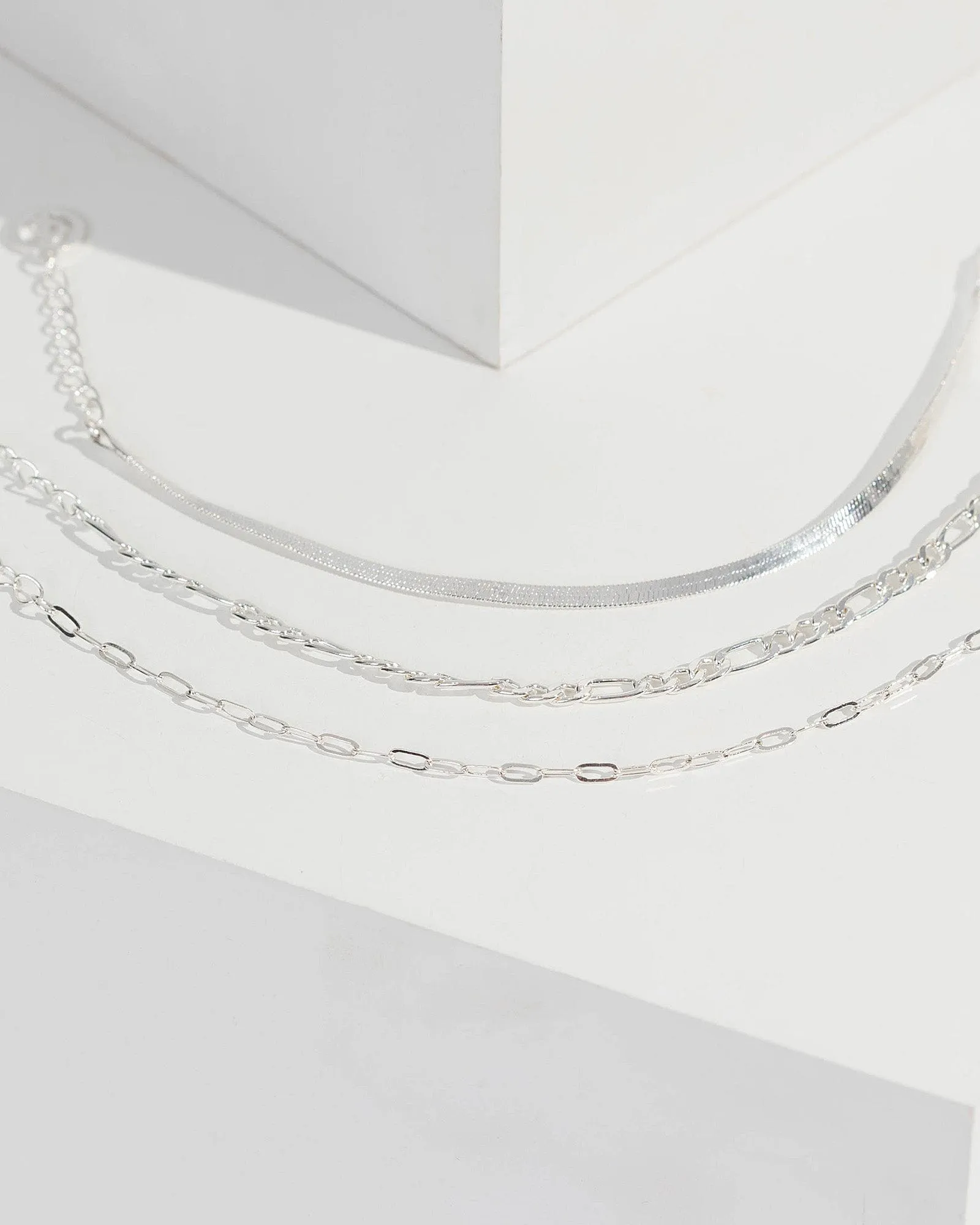 Silver Chain Bracelet 3 Pack sold by Collete Hayman