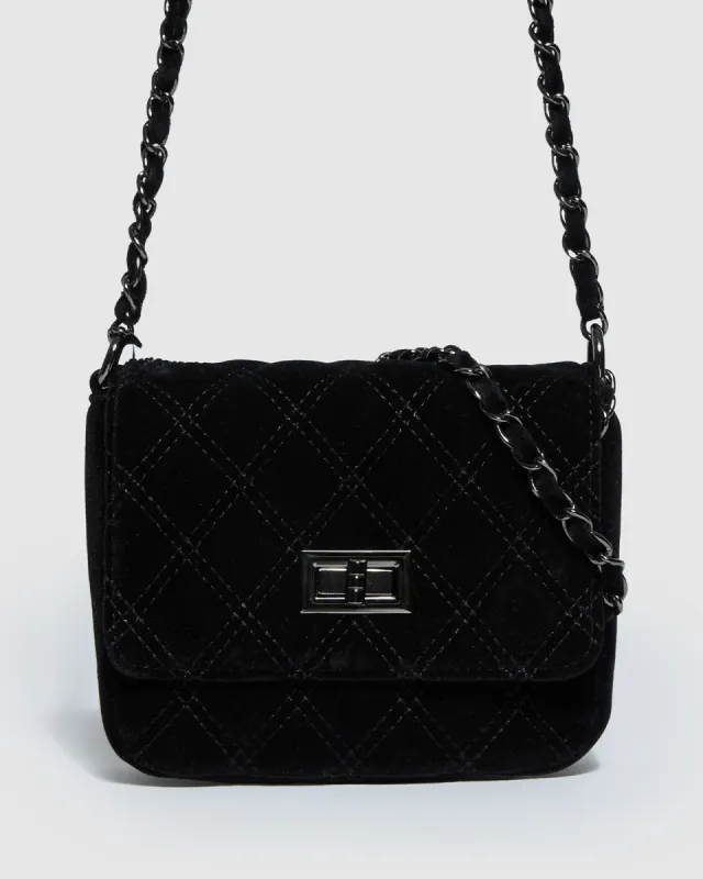 Black Maria Jose Lock Crossbody Bag sold by Collete Hayman